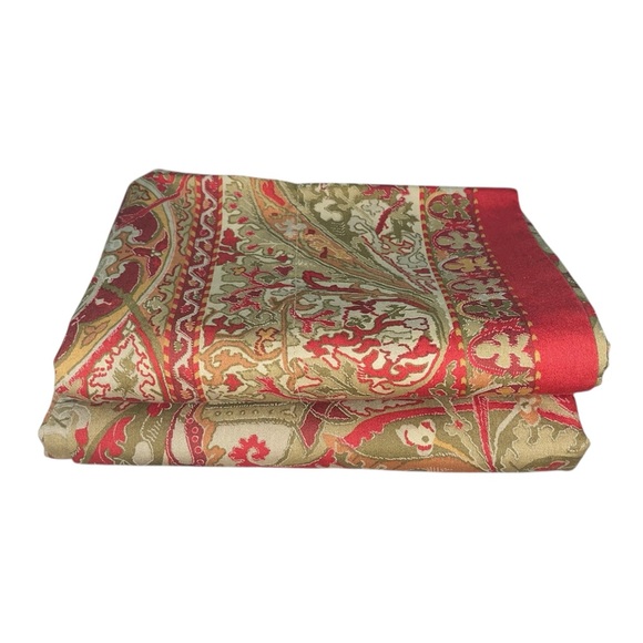 Vintage Ralph Lauren Randolph Galahad Paisley Cotton Sateen Pillowcases - Picture 2 of 5